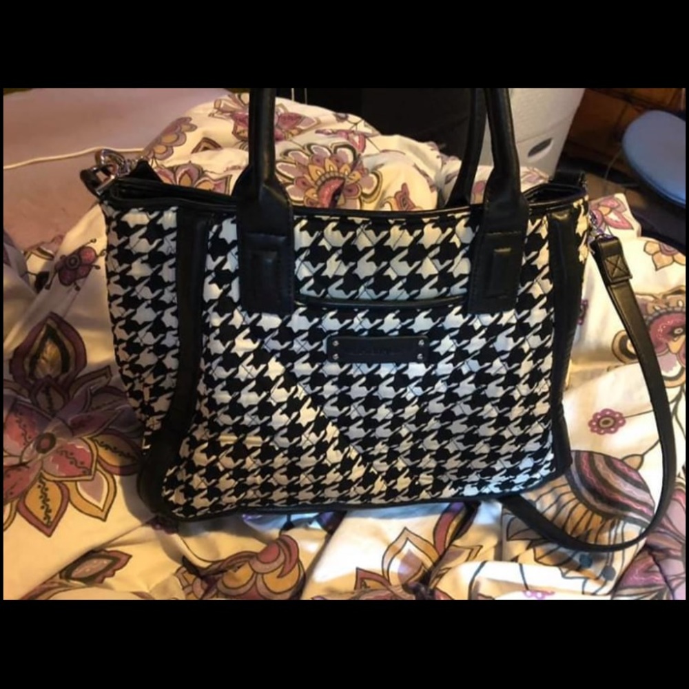 Vera Bradley Midnight Houndstooth purse
